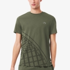 Lacoste Ultra Dry Back Print T-Shirt - Vert Kaki