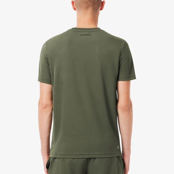 Lacoste Ultra Dry Back Print T-Shirt - Vert Kaki
