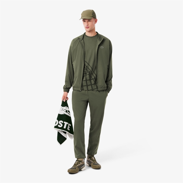 Lacoste Ultra Dry Back Print T-Shirt - Vert Kaki