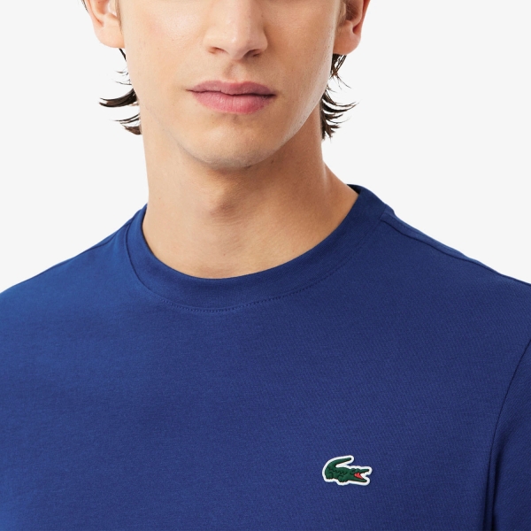 Lacoste Ultra-Dry Printed Logo Maglietta - Bleu