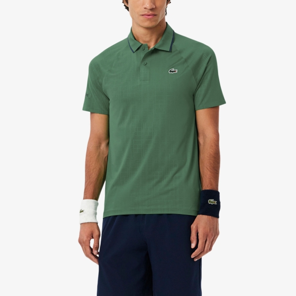 Polo Tennis Uomo Lacoste X Novak Djokovic UltraDry Polo  Vert DH4789132