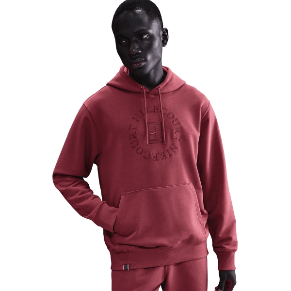 Nike Court Dri-FIT Heritage Hoodie - Cedar/Team Red