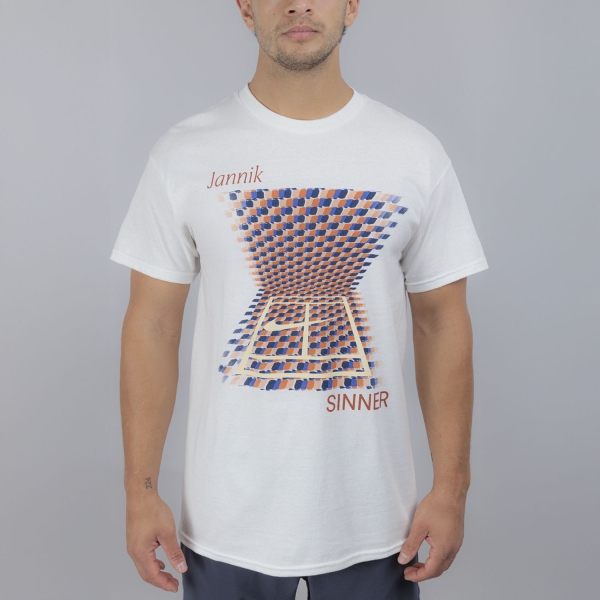 Maglietta Tennis Uomo Nike Jannik Sinner Maglietta  White EZQM1NTABNGX