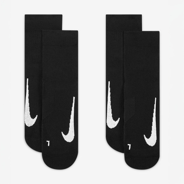 Nike Multiplier Max x 2 Socks - Black