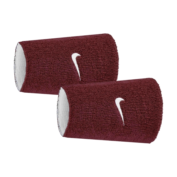 Tennis Wristbands Nike Swoosh Classic Large Wristbands  Dark Team Red/White N.101.2411.659.OS