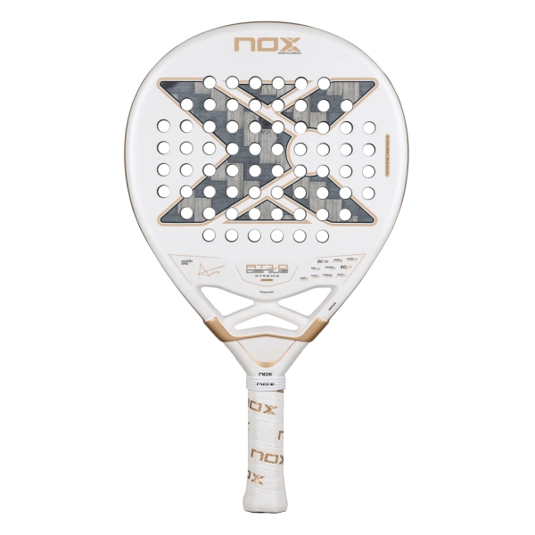NOX Luxury Padel Racket NOX AT10 Genius 12K Alum XTREME Padel  White PAT10GENIUS1226