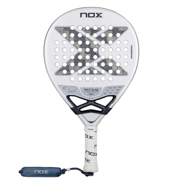 NOX AT10 Genius 12K Alum XTREME Lite Padel - White/Grey
