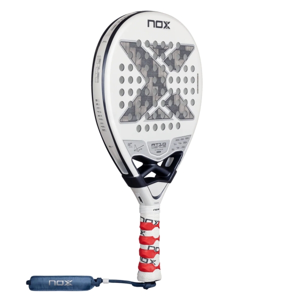 NOX AT10 Genius 12K Alum XTREME Lite Padel - White/Grey