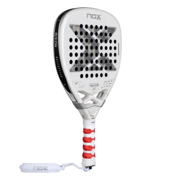 NOX AT10 Genius Attack 12K Alum XTREME Padel - White/Silver