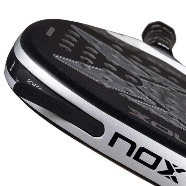 NOX AT10 Genius Attack 18K Alum Padel - Black/Silver
