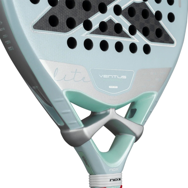 NOX Ventus Hybrid 12K Lite Padel - Light Turquoise/Silver