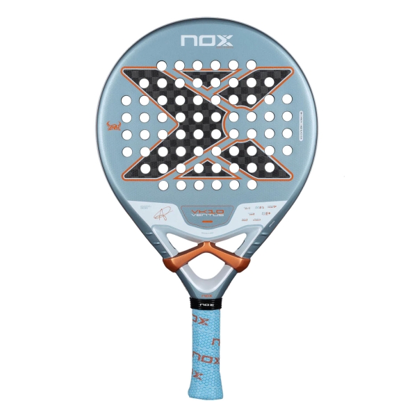 NOX Luxury Padel Racket NOX VK10 Ventus Control 12K Padel  Light Blue/Orange PVK10VENTUS1226