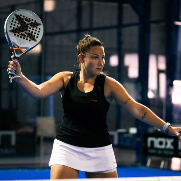 NOX VK10 Ventus Control 12K Padel - Light Blue/Orange