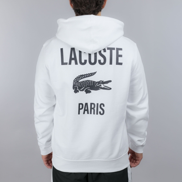 Lacoste Classic Printed Felpa - Blanc