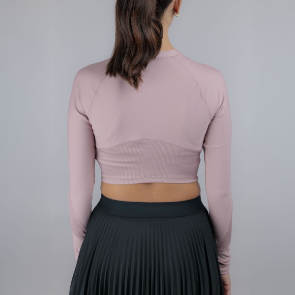 Under Armour HeatGear Rib Shirt - Tourmaline Pink/White