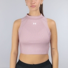 Under Armour HeatGear Rib Top - Tourmaline Pink
