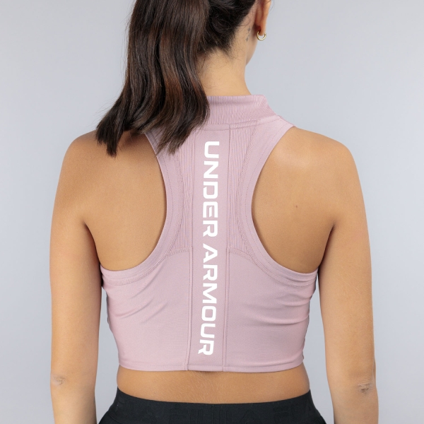 Under Armour HeatGear Rib Top - Tourmaline Pink
