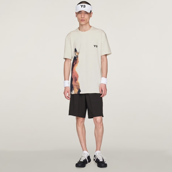 adidas Y-3 FreeLift Graphic T-Shirt - Orbit Grey