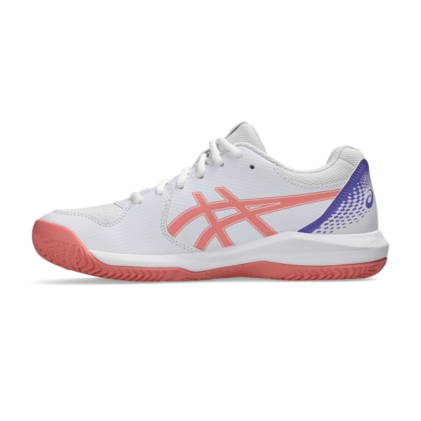 ASICS Gel Dedicate 8 Padel - White/Guava