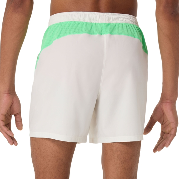 ASICS Court Pro 7in Shorts - Cream/Vital Green