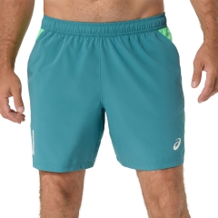 ASICS Court Pro 7in Shorts - Misty Pine/Vital Green