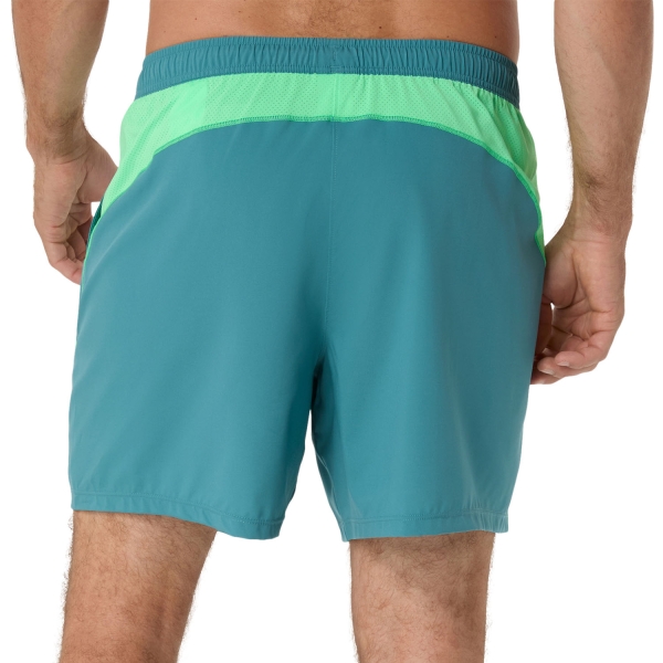 ASICS Court Pro 7in Shorts - Misty Pine/Vital Green