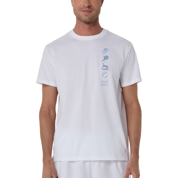 Camisetas de Tenis Hombre ASICS Game Seasonal Graphic Camiseta  Brilliant White 2041A351101