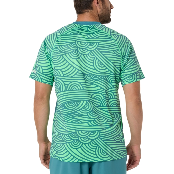 ASICS Court AOP Maglietta - Misty Pine/Vital Green