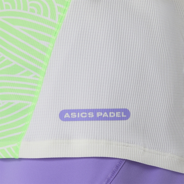 ASICS Court All Over Print T-Shirt - Cream/Illuminate Green