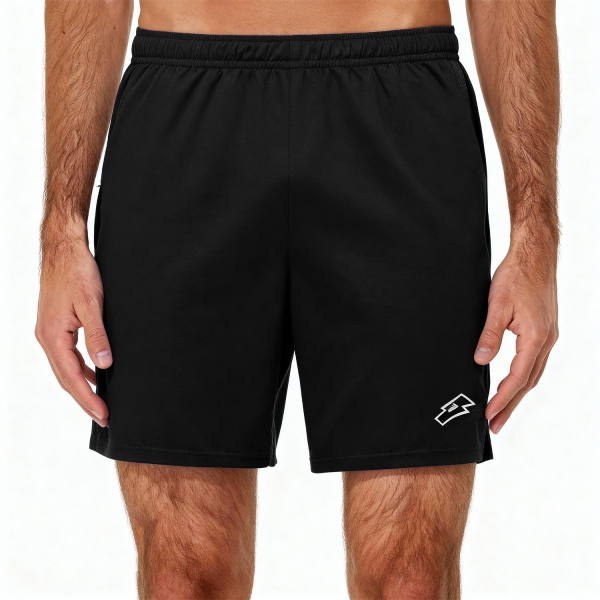 Men's Tennis Shorts Lotto Squadra III 9in Shorts  All Black 2187921CL