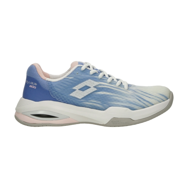 Women`s Tennis Shoes Lotto Mirage 200 II SPD  Serenity Blue/All White/Perfume Rose 222182D12