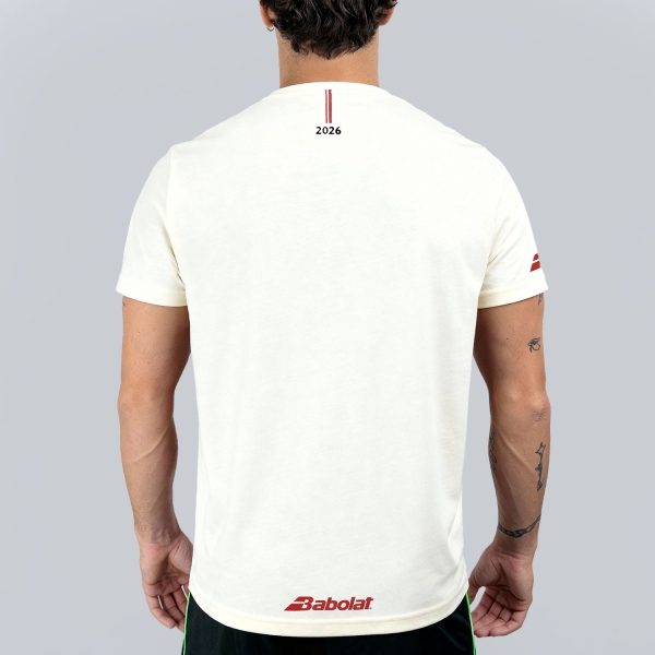 Babolat Exercise Message Tee Camiseta - Cannoli Cream
