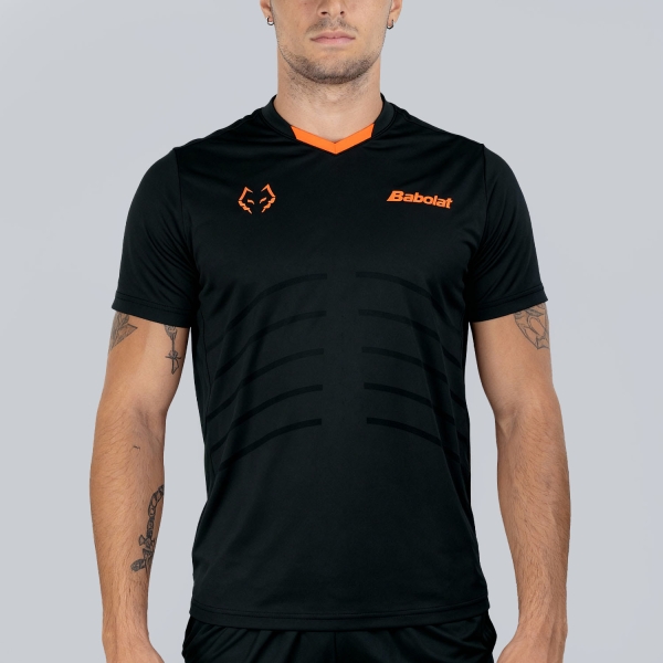 Camisetas de Tenis Hombre Babolat Juan Lebron Pro Camiseta  Black 6MS260122000
