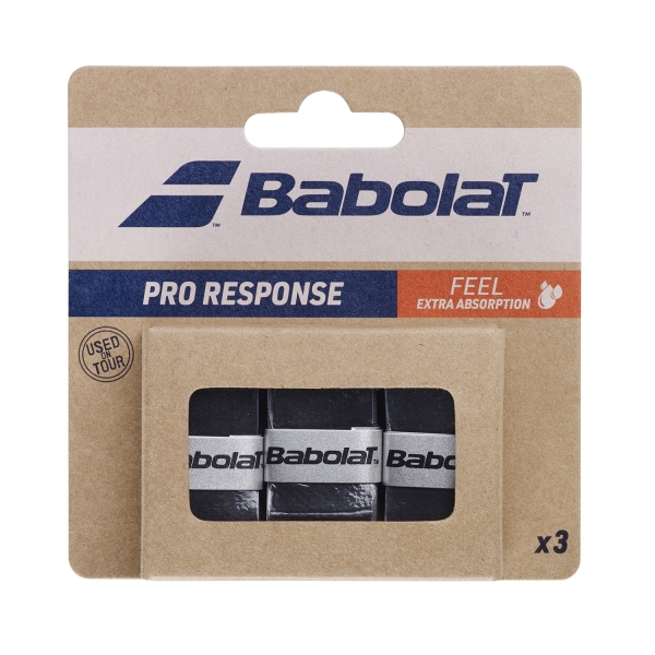 Sobregrip Babolat Pro Response Overgrip x 3  Black 653048105