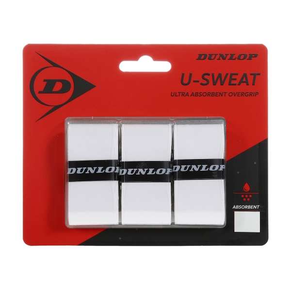 Overgrip Dunlop USweat Overgrip x 3  White 613269