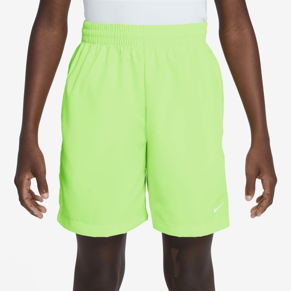 Pantalones Cortos  y Pantalones Boy Nike DriFIT Icon 6in Shorts Nino  Light Liquid Lime/White DX5382360