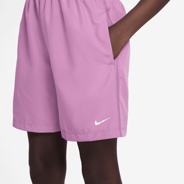 Nike Dri-FIT Icon 6in Pantaloncini Bambino - Light Magenta/White