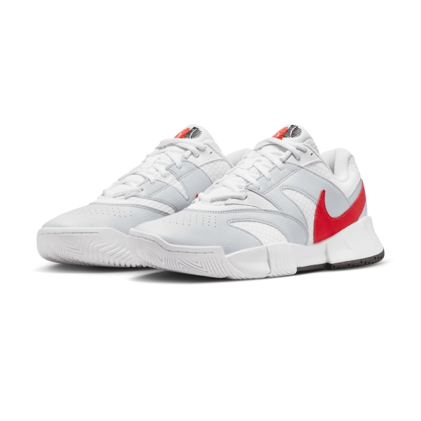 Nike Court Lite 4 HC - White/Light Crimson/Pure Platinum