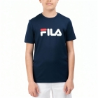 Fila Logo Camiseta Niños - Navy