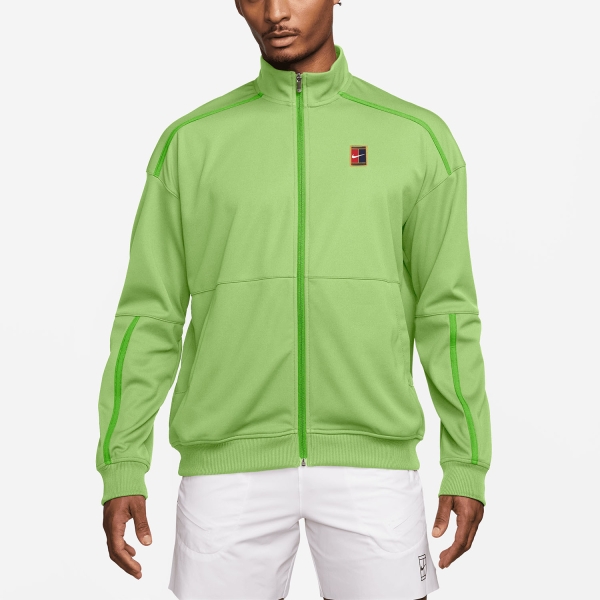 Men's Tennis Jackets Nike Court Heritage Jacket  Light Liquid Lime/Mean Green FZ6925360
