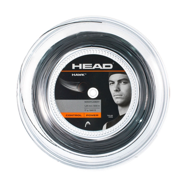 Corda Monofilamento HEAD Hawk 1.25 Matassa 200 m  Grey 281113 17GR