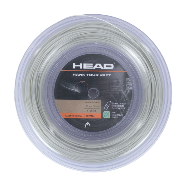 Monofilament String HEAD Hawk Tour rPET 1.25 200 m Reel  Natural 281325 17NT