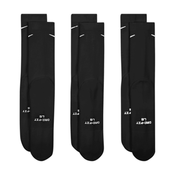 Nike Everyday Elevated x 3 Socks - Black