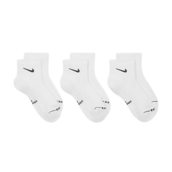 Nike Everyday Elevated Ankle x 3 Socks - White