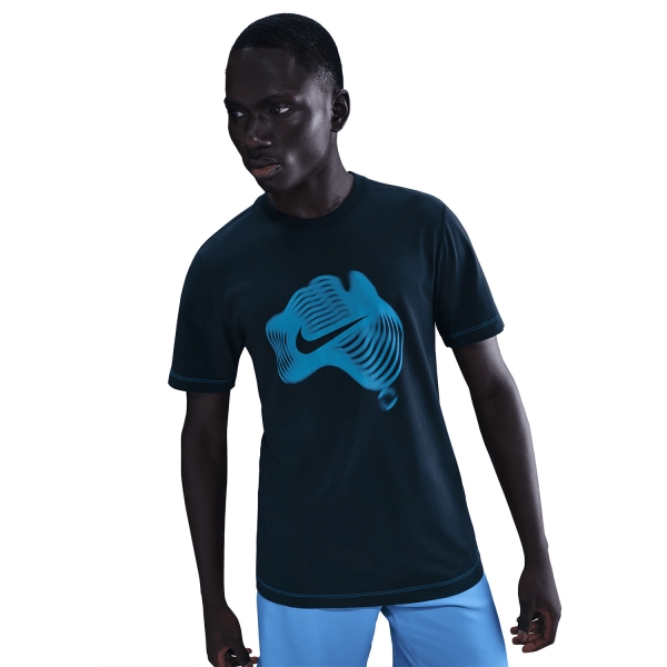 Nike Court Dri-FIT T-Shirt - Dark Obsidian/Photo Blue