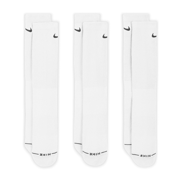 Tennis Socks Nike Everyday Elevated Crew x 3 Socks  White IH8604901