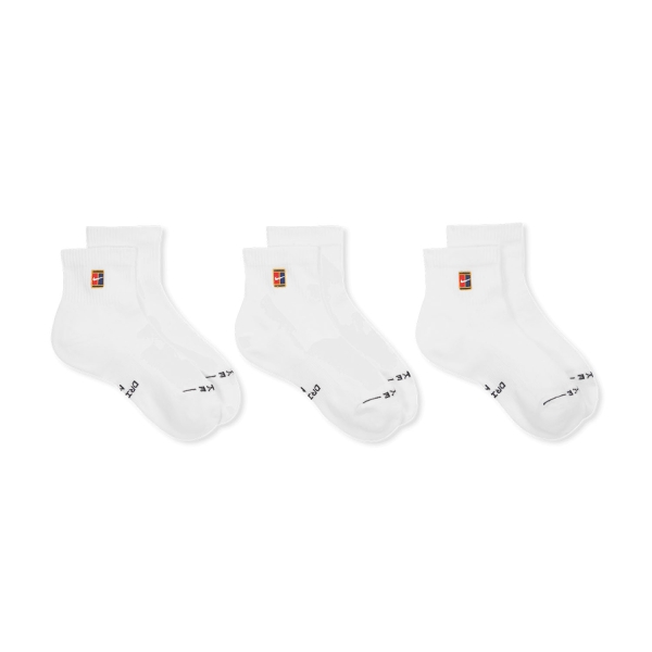 Nike Court Everyday Elevated x 3 Calcetines - White