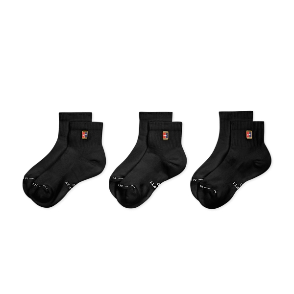 Calcetines de Tenis Nike Court Everyday Elevated x 3 Calcetines  Black IH8635902