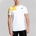 Mizuno Daybreakers Shadow T-Shirt - White/Citrus