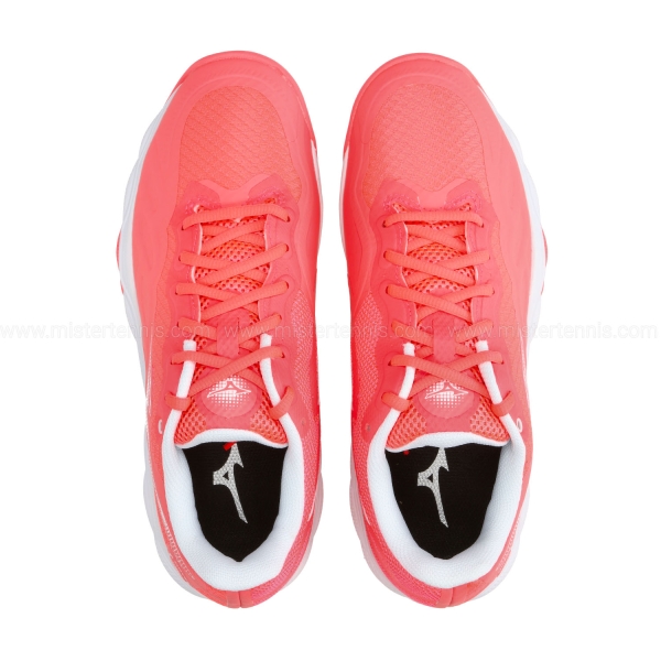 Mizuno Wave Enforce Court Clay - Striking Coral/White/Barely Pink